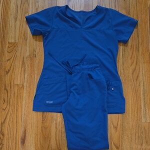 Grey's Anatomy Blue Scrub Set